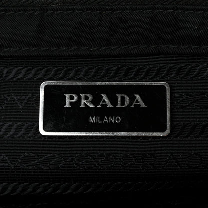 Nylon Tessuto Impuntu Quilted Tote Black