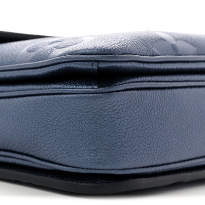 Metallic Empreinte Monogram Giant Pochette Metis Navy Nacre