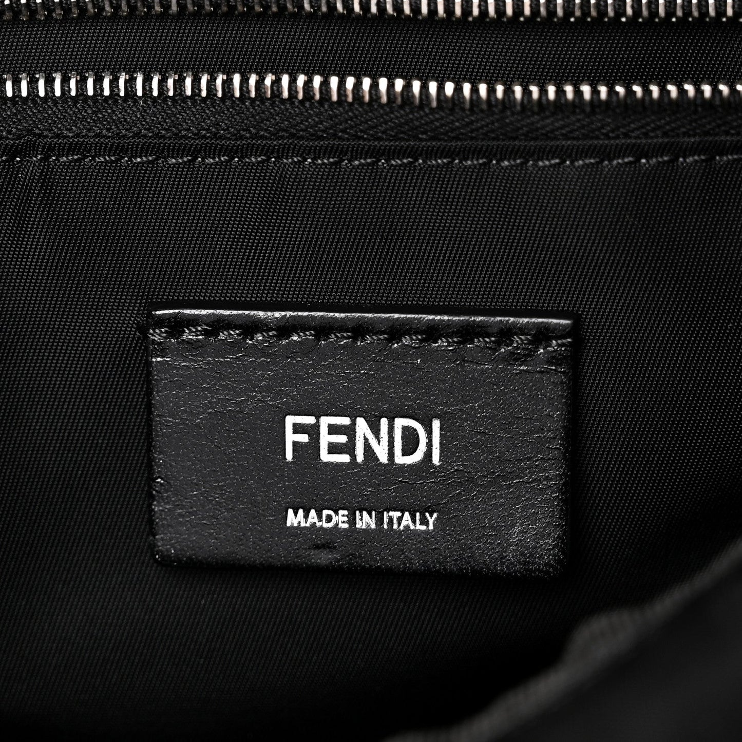 Suede Nylon Santander Cuoio Romano Bi-Color FF Embossed Small Fendiness Backpack Piombo Fango Grigio Polvere Asphalto