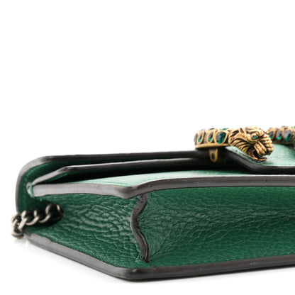 Calfskin Super Mini Dionysus Shoulder Bag Emerald