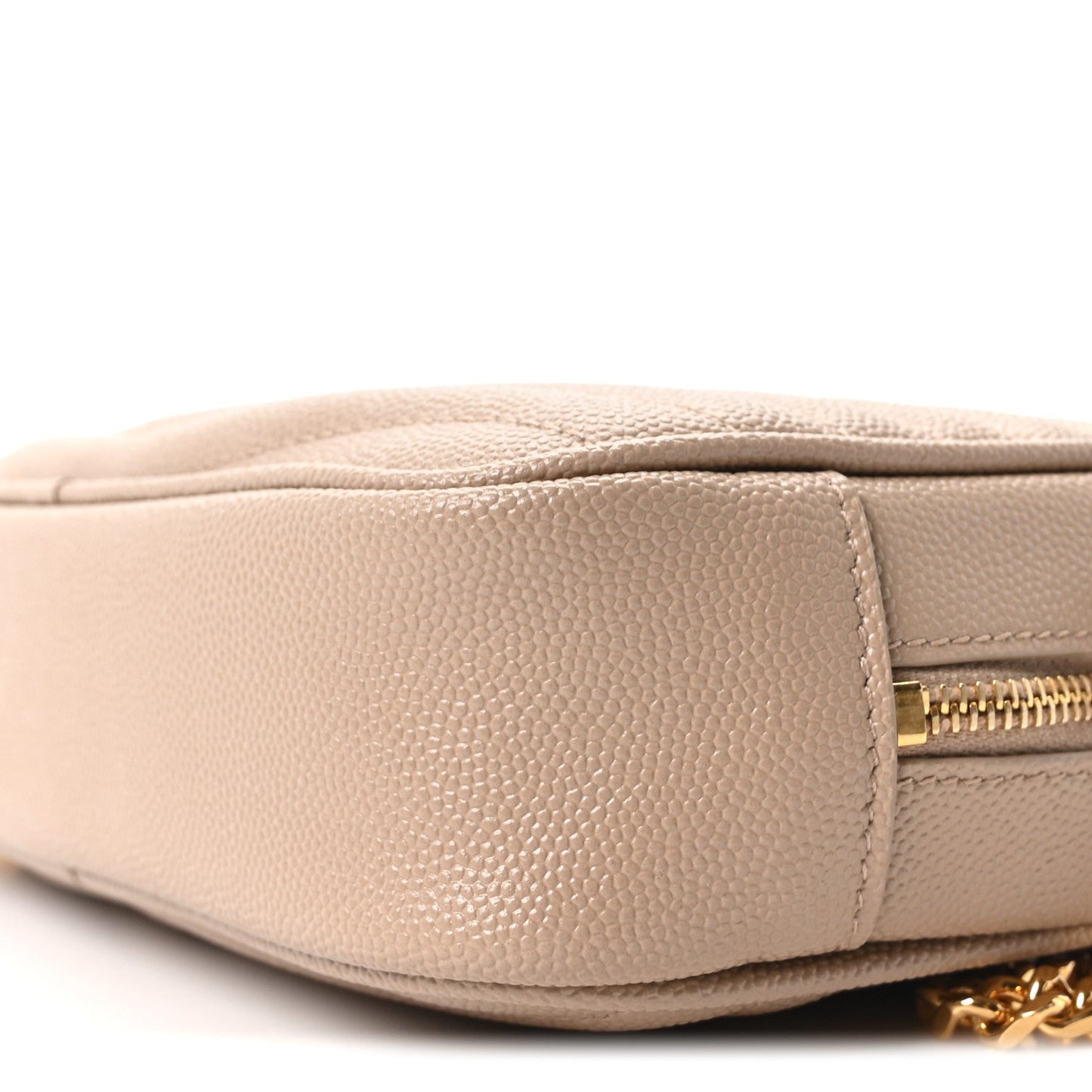 Grain De Poudre Matelasse Monogram Mini Lou Camera Bag Dark Beige