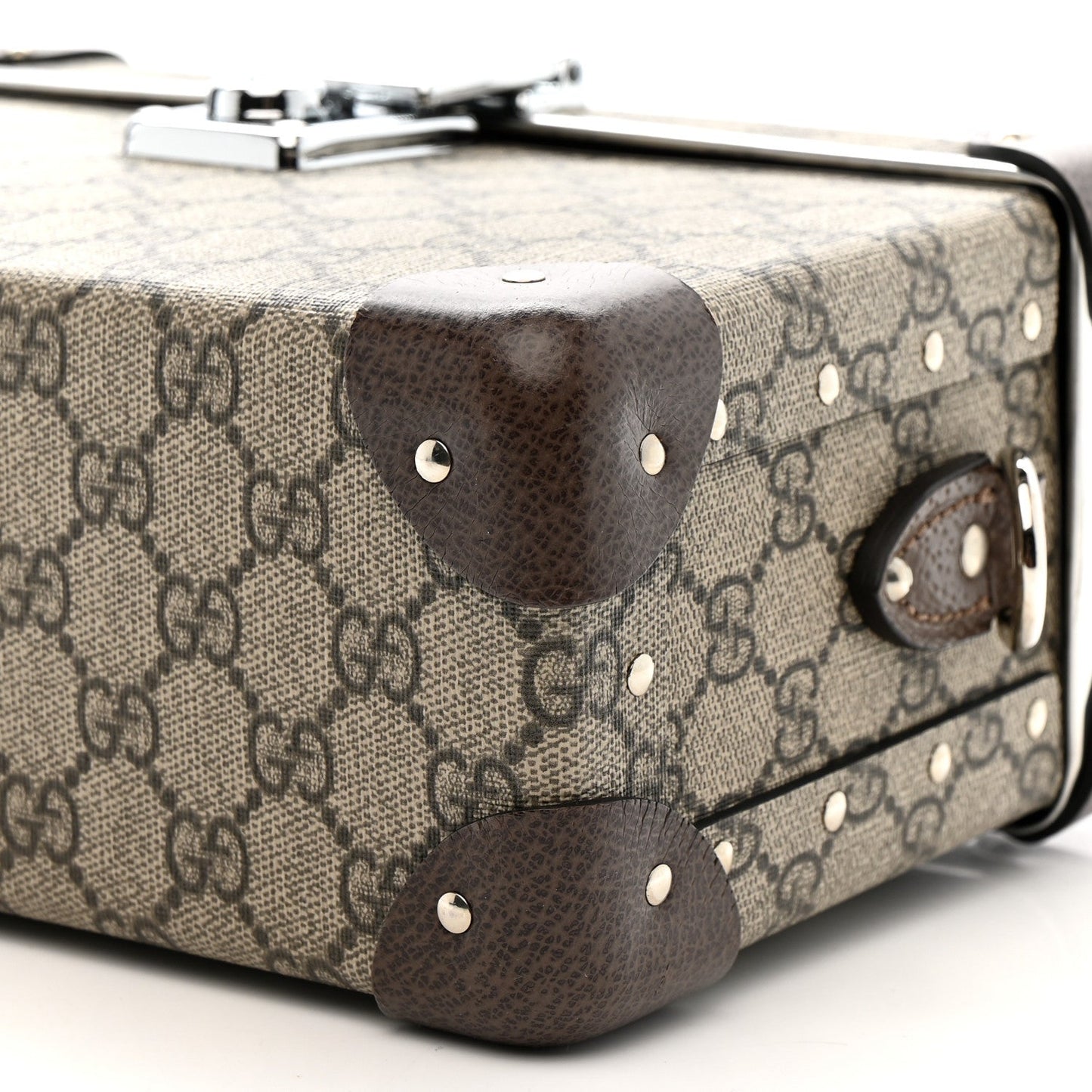GG Supreme Monogram Globe-Trotter Beauty Case Brown