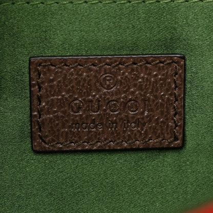 Monogram Textured Dollar Calfskin Heavy Grosgrain Web Small Maxi Horsebit Chain Shoulder Bag Beige Ebony New Acero