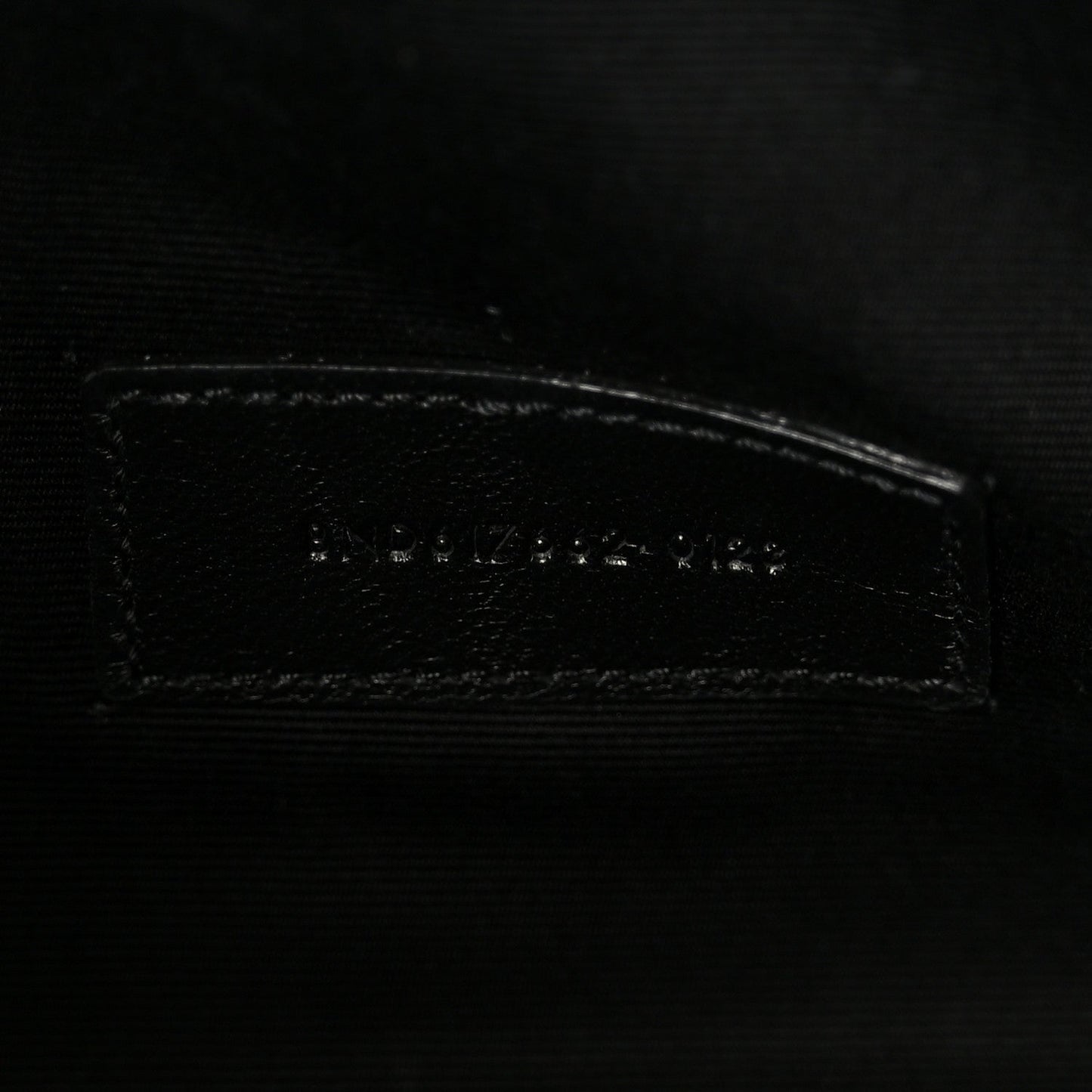 Grain De Poudre Matelasse Chevron Monogram Cassandre Flap Pouch Black