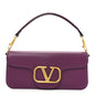 Calfskin Vlogo Loco Shoulder Bag Prune