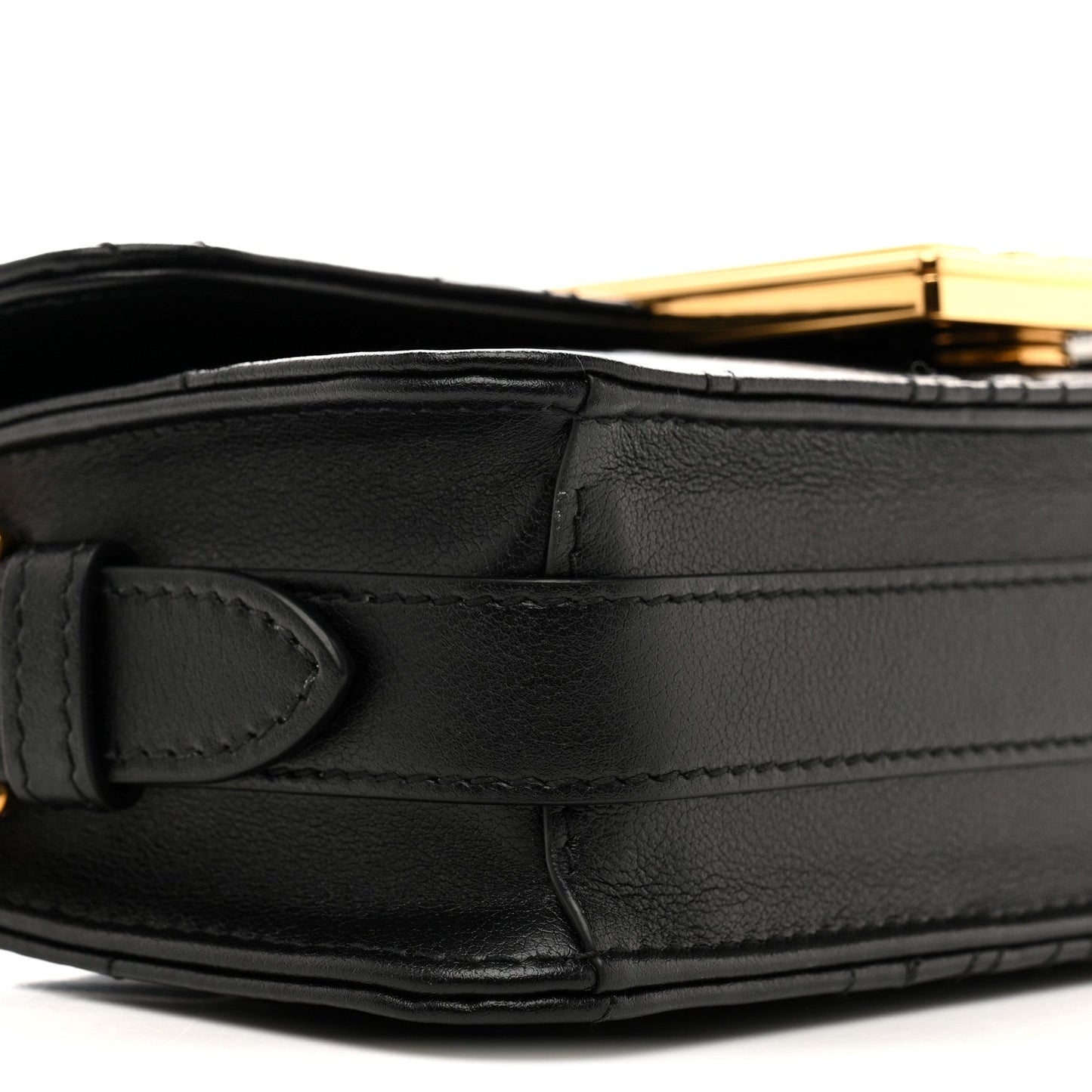 Calfskin Quilted All Over Miss Dior Flap Black