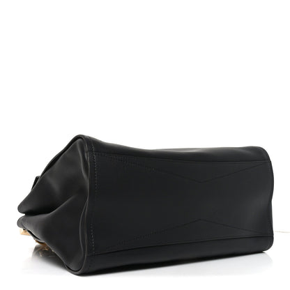 Calfskin Medium Mystic Shoulder Bag Black