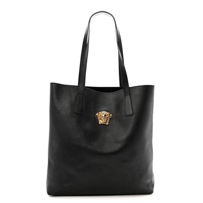Smooth Calfskin La Medusa Tote Bag Black