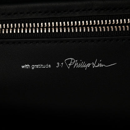 Calfskin Go Large Shoulder Bag Black