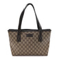 GG Supreme Monogram Small Joy Tote Dark Brown