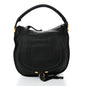 Calfskin Medium Marcie Satchel Black