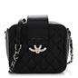 Lambskin Quilted Mini CC Box Camera Bag Black