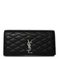 Lambskin Quilted Kate Clutch Black