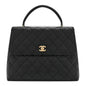 Caviar Quilted Jumbo Kelly Flap Black