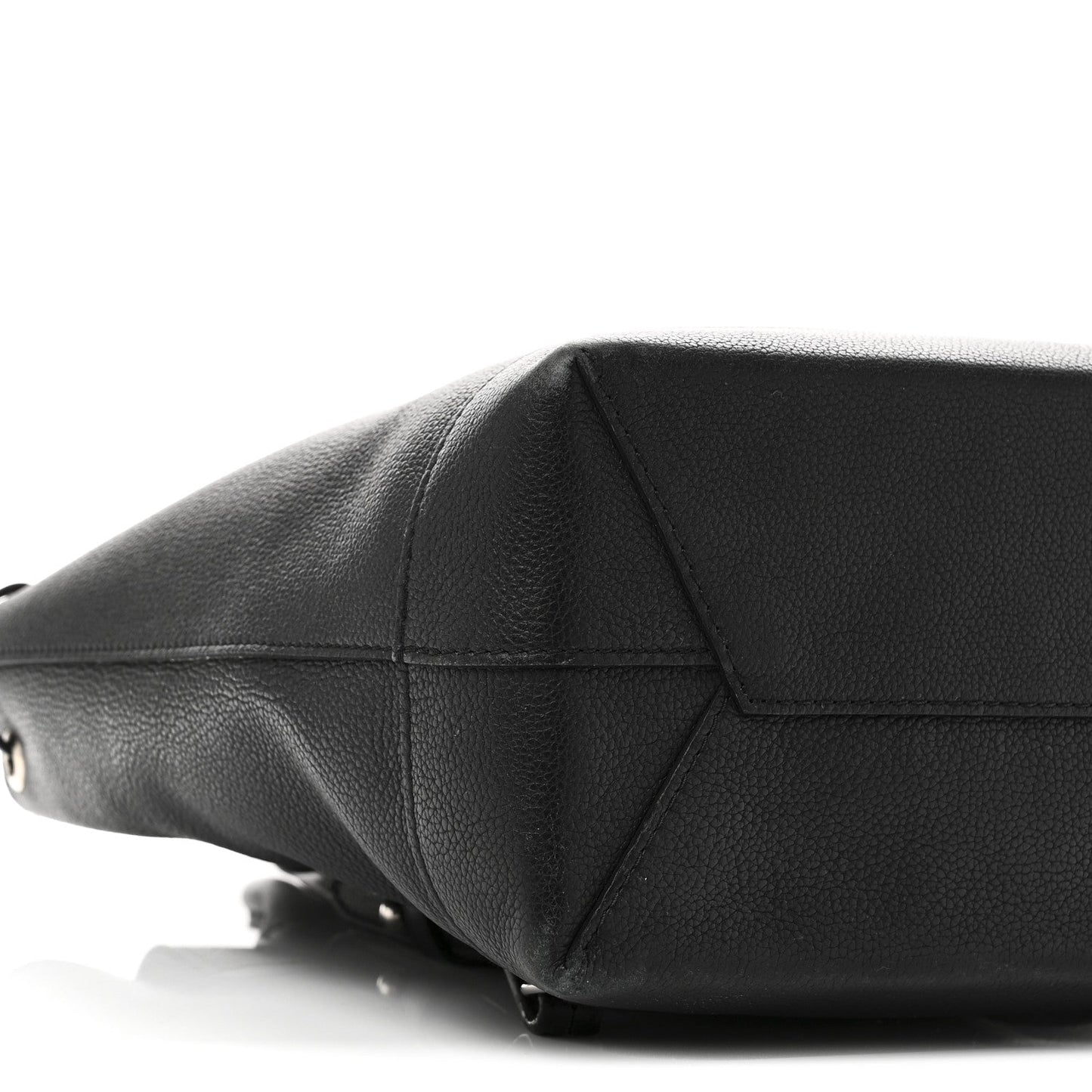 Calfskin Lockme Backpack Black