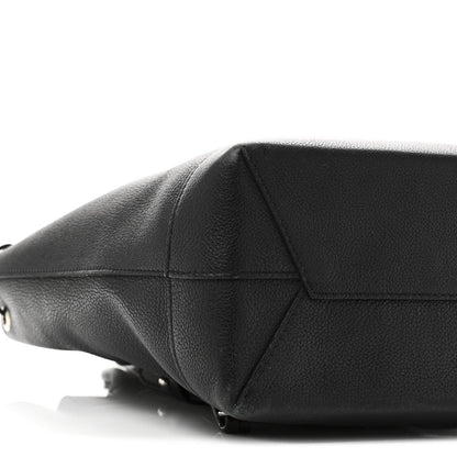Calfskin Lockme Backpack Black