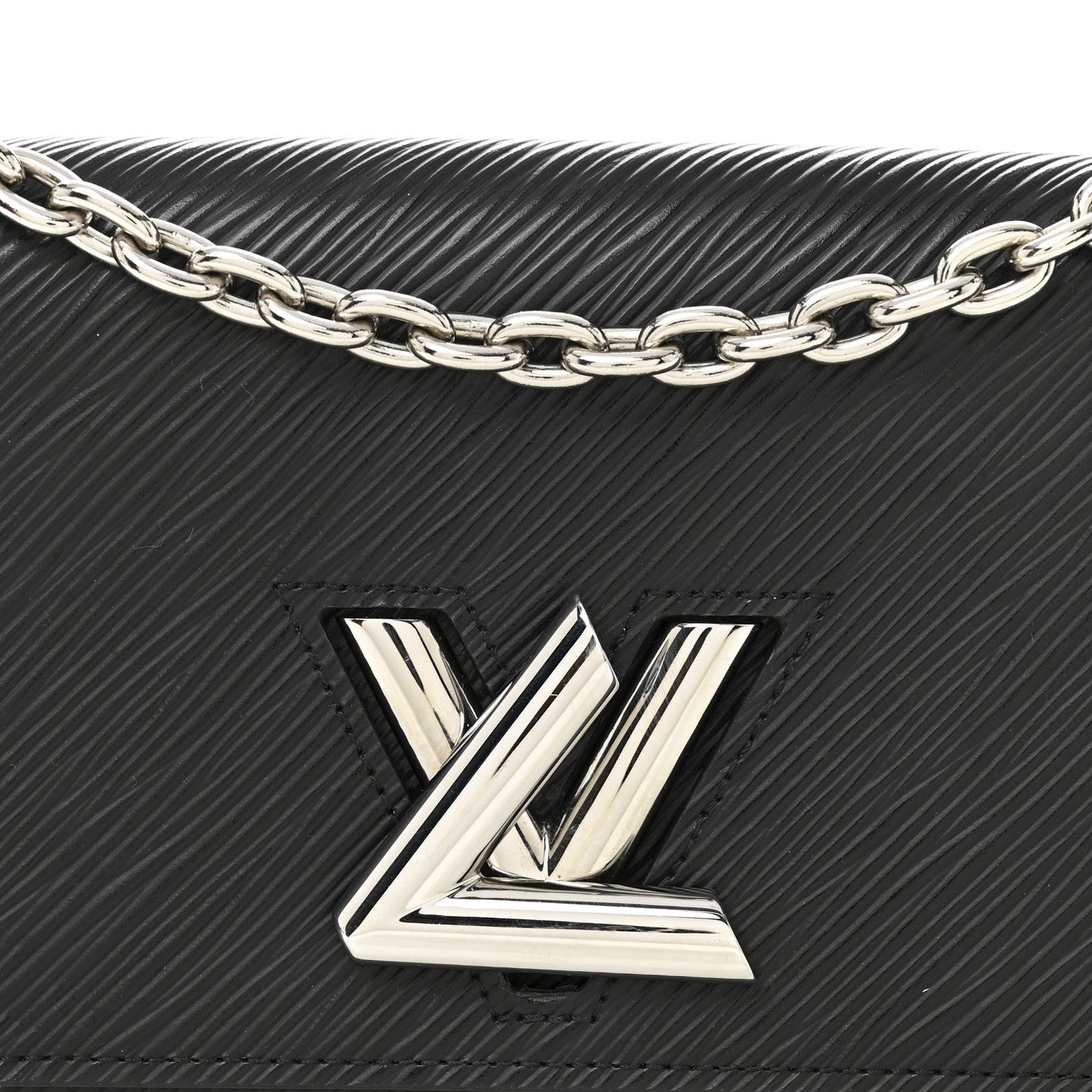 Epi Twist Chain Wallet Black