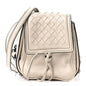 Nappa Intrecciato Double Pocket Crossbody Mist Black