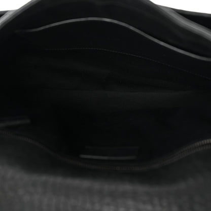 Grained Lambskin Monogram Large Niki Chain Satchel Black