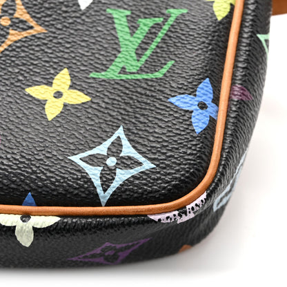 Monogram Multicolor Pochette Accessories Black