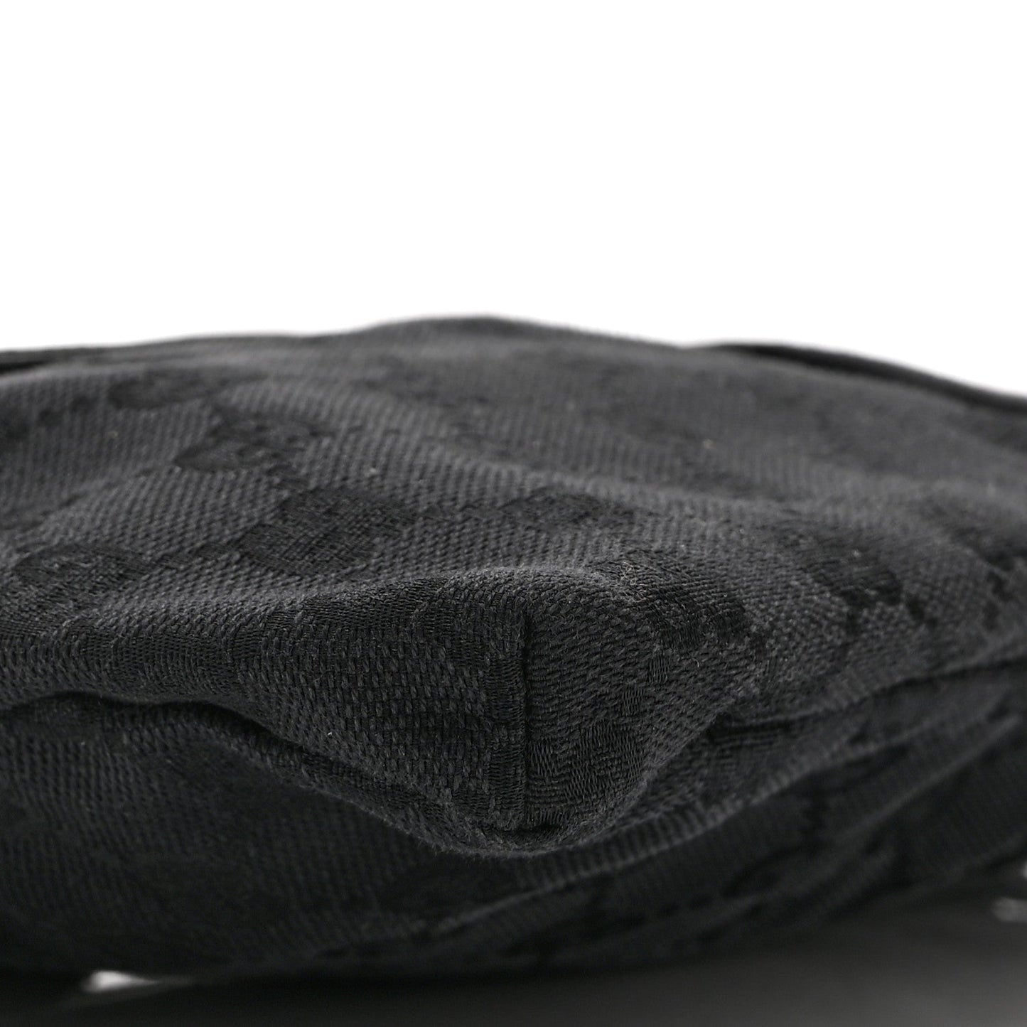 GG Monogram Double Pocket Belt Bag Black