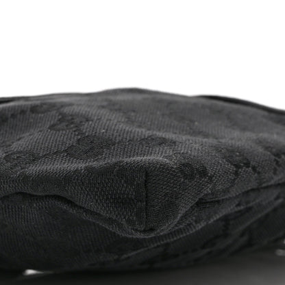 GG Monogram Double Pocket Belt Bag Black