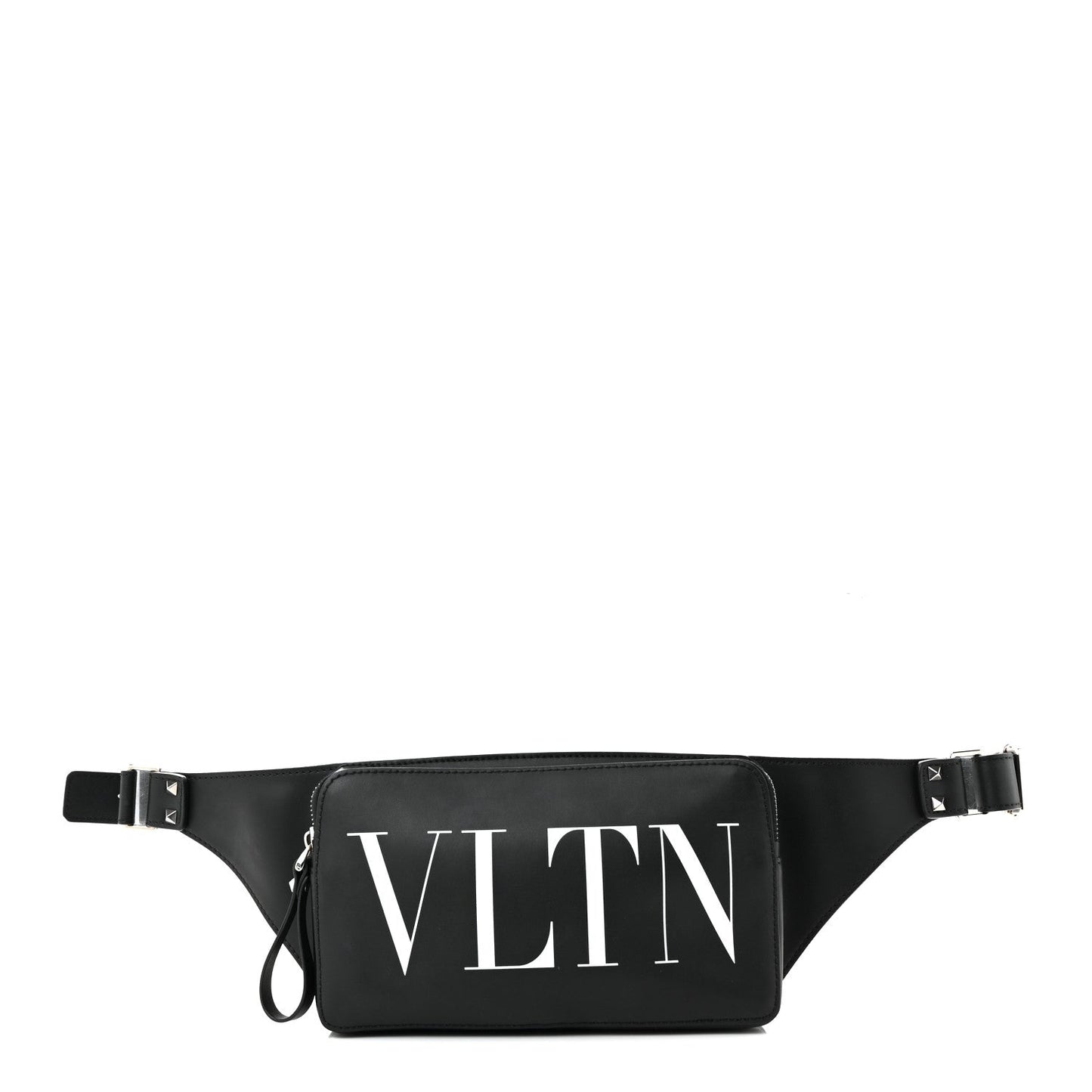 Calfskin VLTN Belt Bag Black White