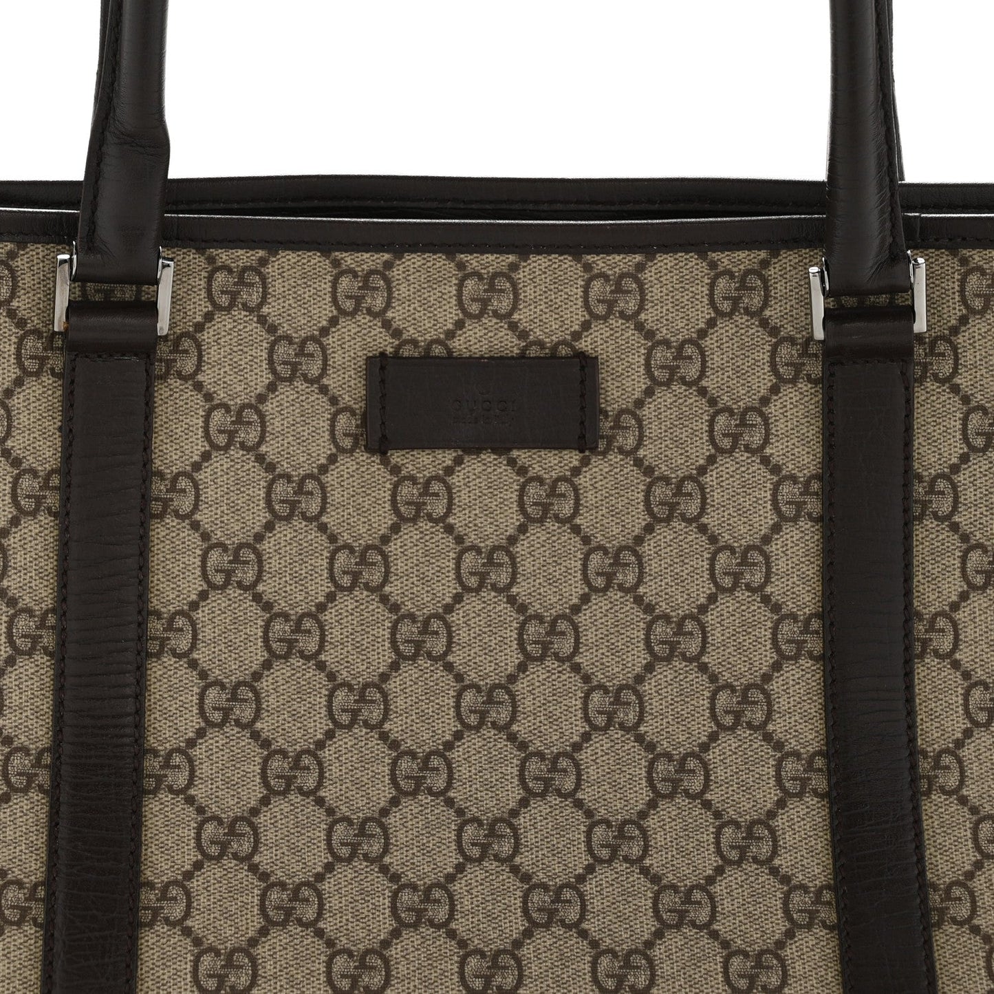 GG Plus Monogram Medium Joy Tote Dark Brown