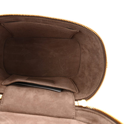 Lambskin Cannage Small Diortravel Vanity Case Warm Taupe