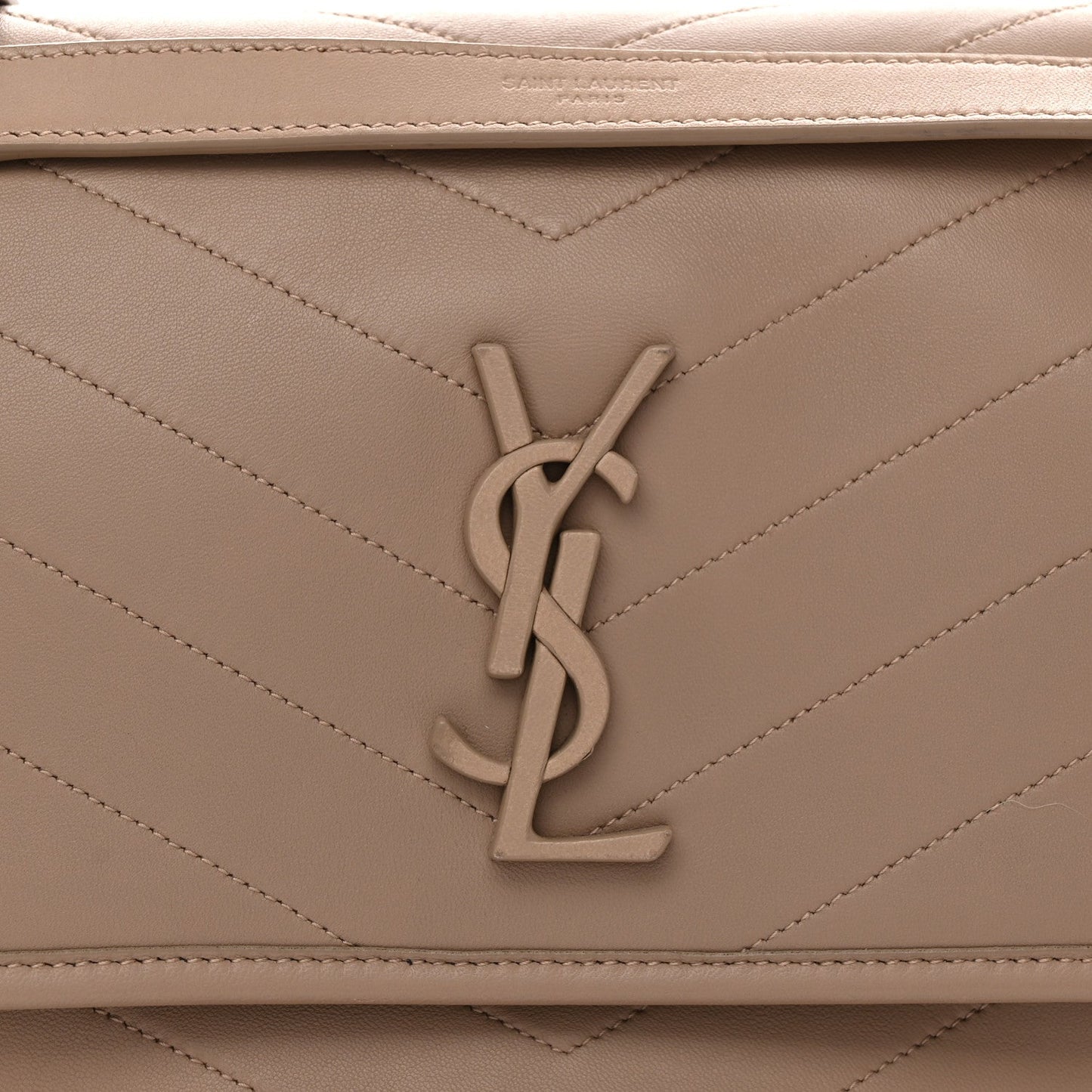 Lambskin Matelasse Monogram Medium Niki Chain Satchel Dark Beige