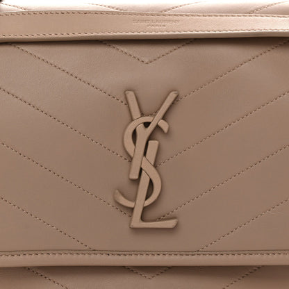 Lambskin Matelasse Monogram Medium Niki Chain Satchel Dark Beige