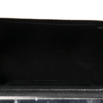 Caviar Quilted Small Tiny CC Vanity Case With Chain Black