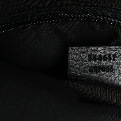 Denim Monogram Medium Backpack Black