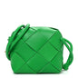 Lambskin Maxi Intrecciato Mini Cassette Camera Bag Parakeet
