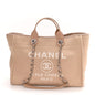 Mixed Fibers Medium Deauville Tote Beige