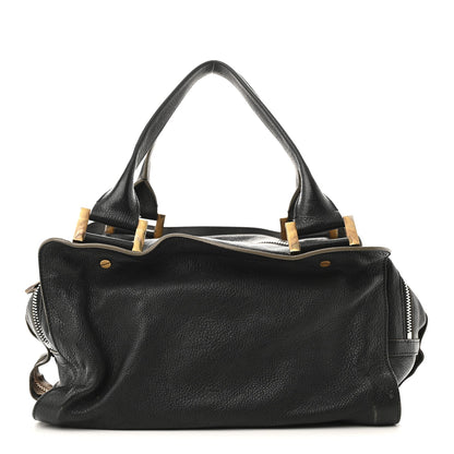 Goatskin Large Dalston Satchel Black