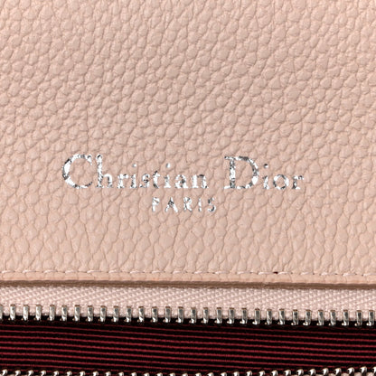 Grained Calfskin Medium Diorama Flap Bag Nude
