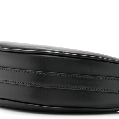 Soft Calfskin Mini Arque Shoulder Bag Black