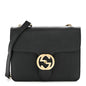 Dollar Calfskin Small Interlocking G Shoulder Bag Black