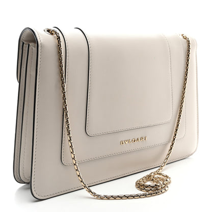 Calfskin Serpenti Forever Crossbody Bag White Agate