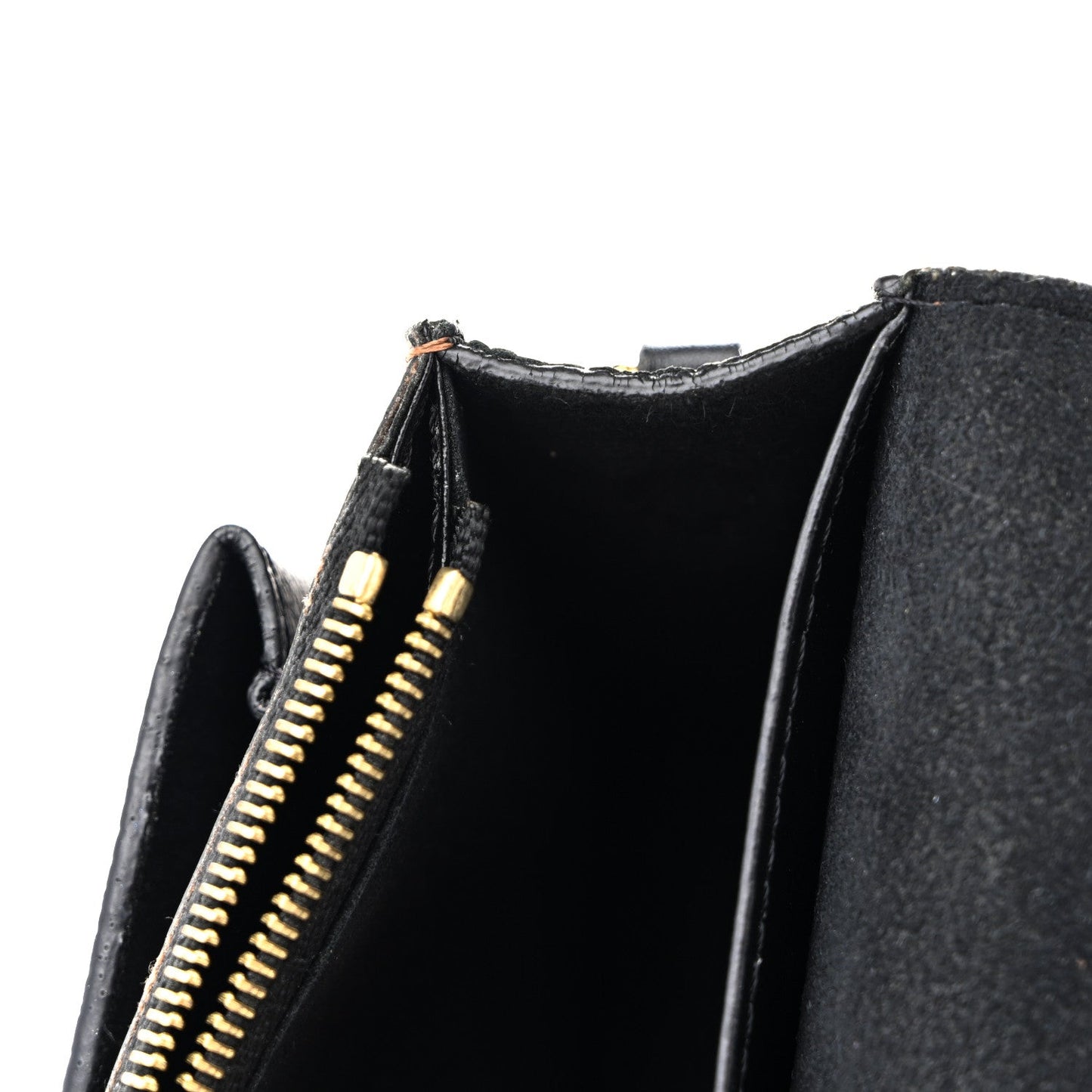 Damier Ebene Vavin Chain Wallet Black