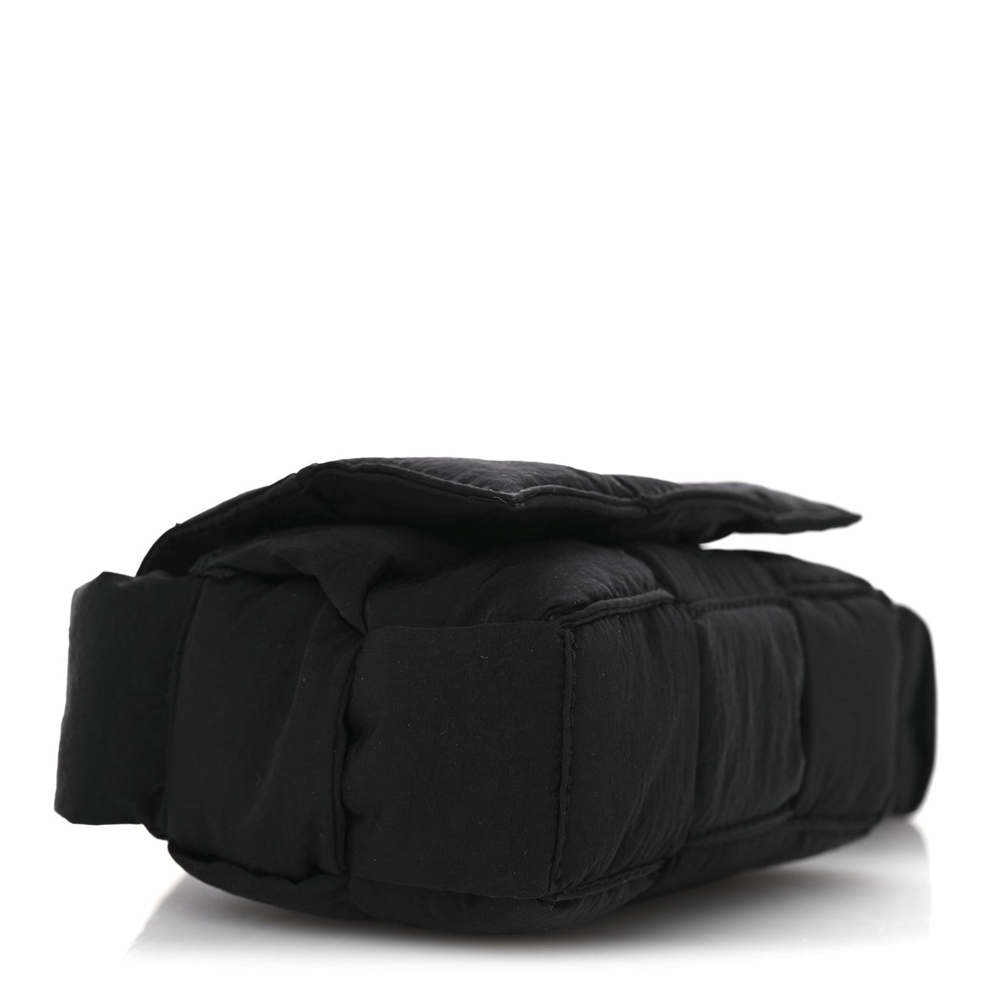 Nylon Intrecciato Padded Tech Candy Cassette Bag Black