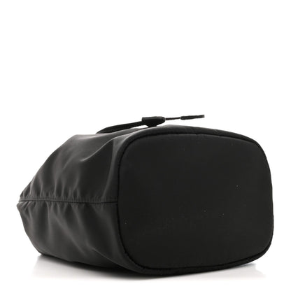 Re-Nylon Vela Drawstring Wristlet Pouch Black