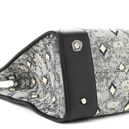 Nappa Jacquard Monogram Large Tote Grey