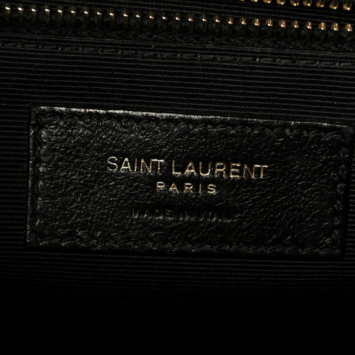 Grain De Poudre Textured Mixed Matelasse Large Triquilt Monogram Satchel Black