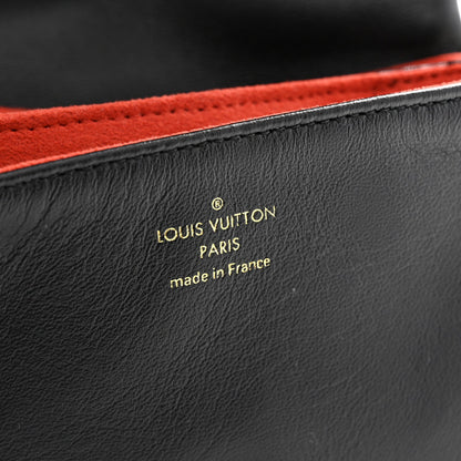 Lambskin Embossed Monogram Coussin Belt Bag Black