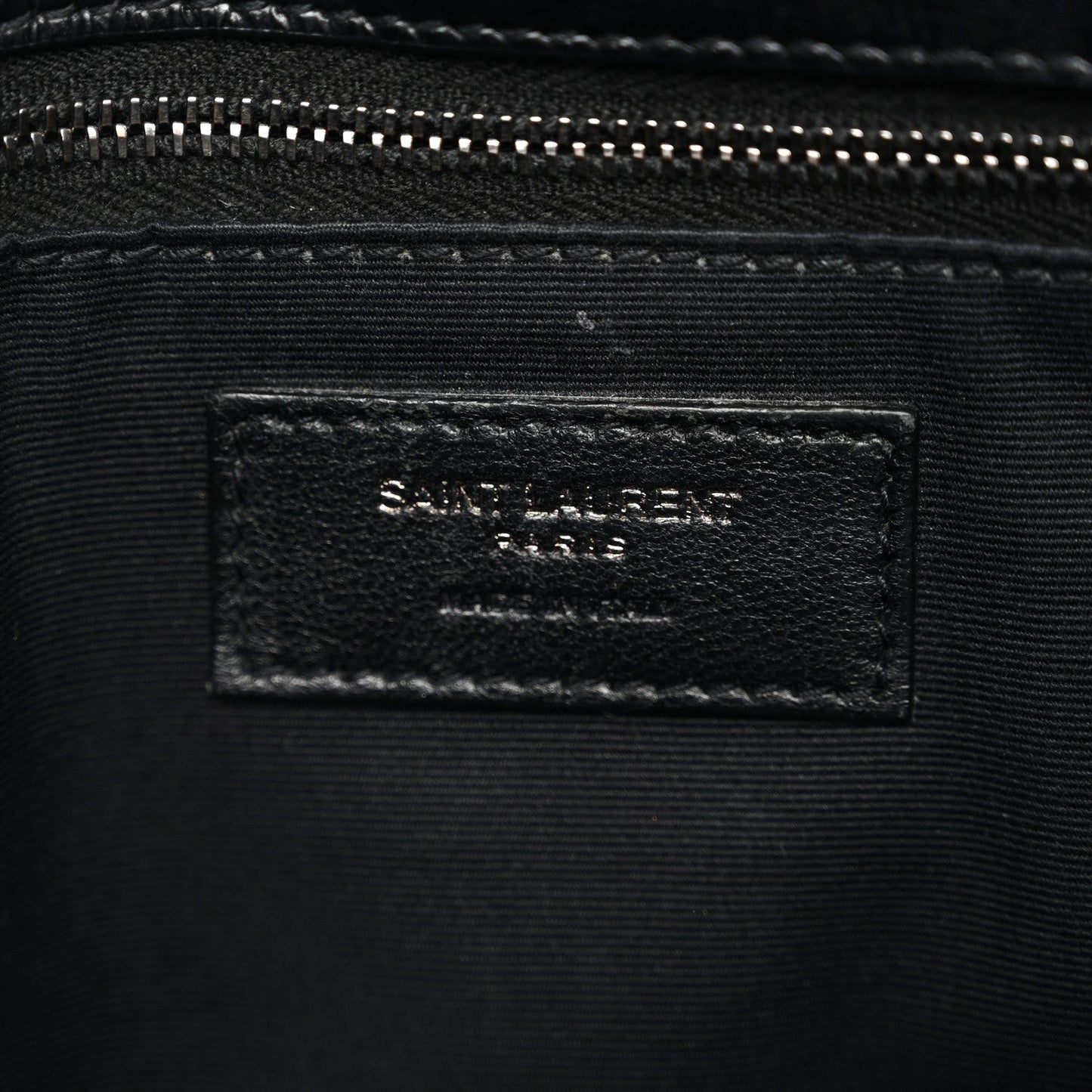 Crinkled Calfskin Matelasse Monogram Medium Niki Chain Satchel Black