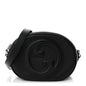 Sakai Be Green Calfskin Diagonal Stitched Mini Blondie Shoulder Bag Craclet Brown