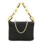 Lambskin Embossed Monogram Coussin Belt Bag Black