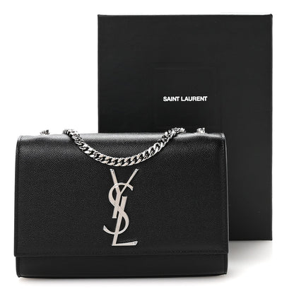 Grain De Poudre Small Monogram Kate Satchel Black